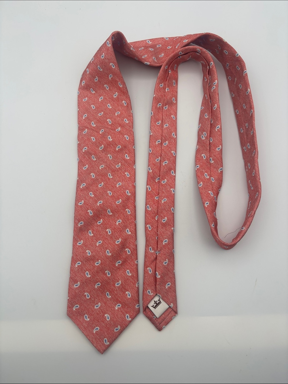 Peter Millar Coral Paisley Silk Tie